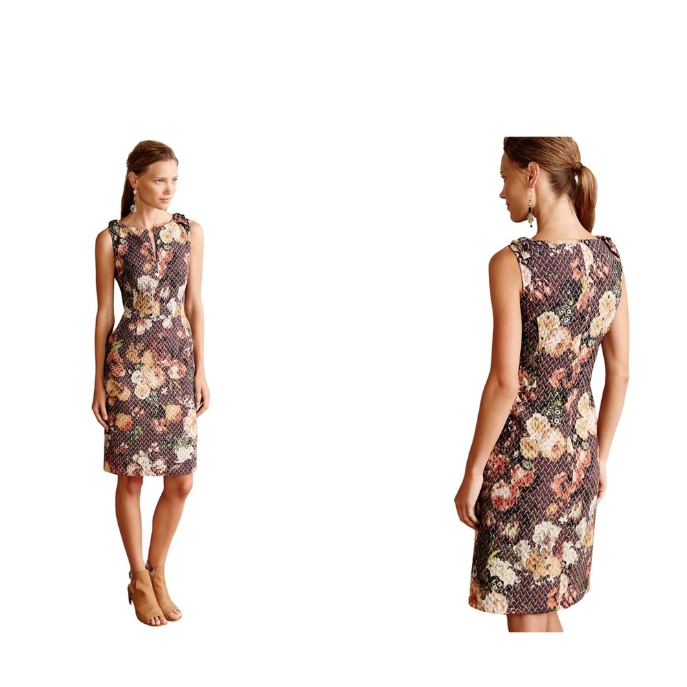 ANTHROPOLOGIE TABITHA Women’s Floral Print Sleeveless Sheath Dress Sz 6 - Picture 11 of 11